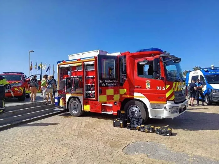 Equipo de bomberos tras una intervención